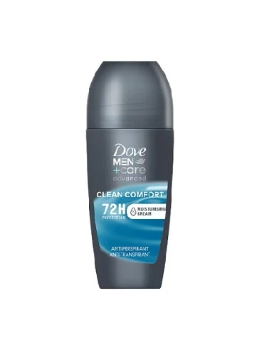 DOVE ANTIPERSPIRANT ROLL ON 50ML MEN ADVANCED CARE CLEAN COMFORT 